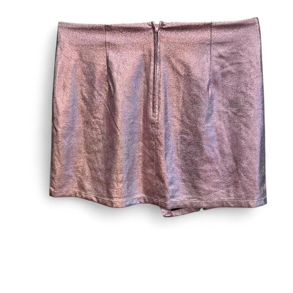 Women's metallic pink mini skirt by ASOS‎ size 8 (m5) 17" flat - Picture 4 of 4
